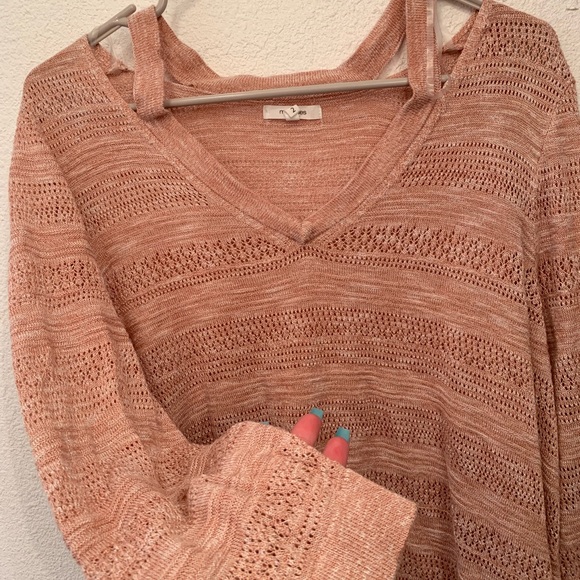 Salmon Lightweight Sweater - Picture 3 of 4